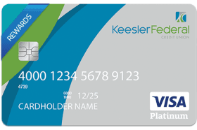 Keesler Federal Credit Union Visa Platinum logo