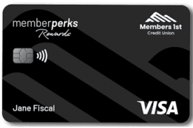 Members 1st Credit Union Visa Memberperks Rewards logo