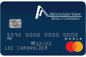 Mountain View Bank MasterCard Credit Card logo
