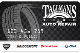 Tallman's Tire and Auto Repair Credit Card logo