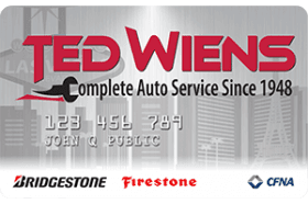Ted Wiens Complete Auto Service Credit Card logo